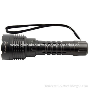 Camping LED flashlight with Cree U2 LED, 1x 18650 rechargeable, 10 watt 1,200lmNew